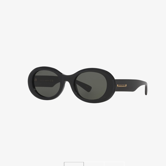 Gucci Oval Sunglasses (Black) main image 4